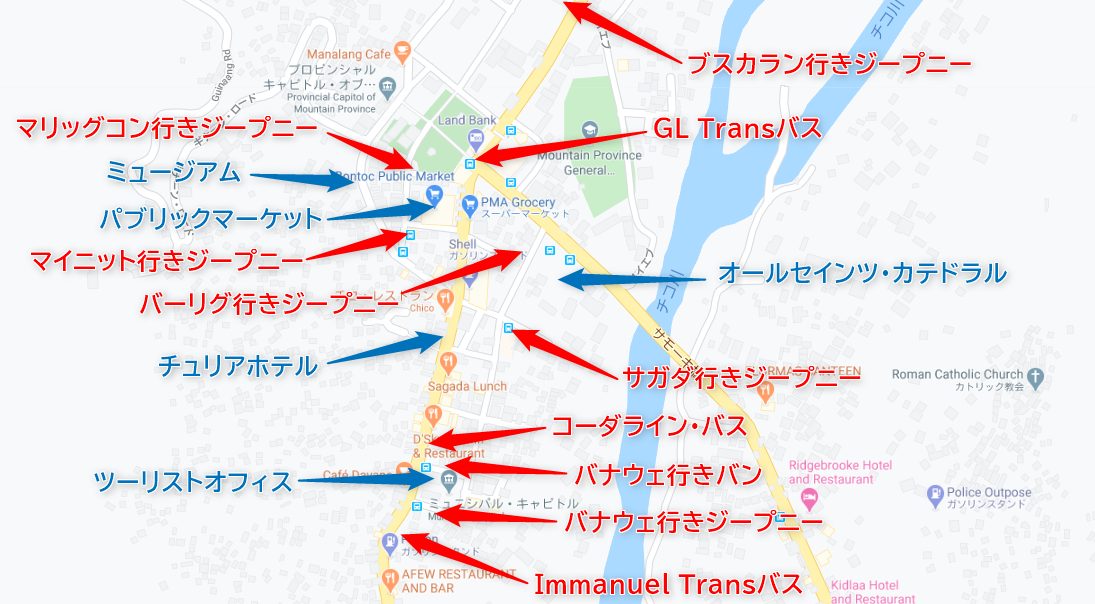 ボントック地図