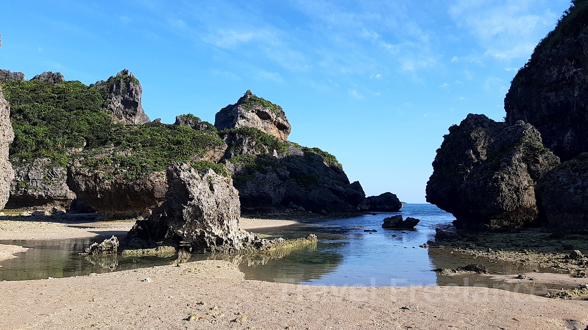 シルミチューの浜の景観