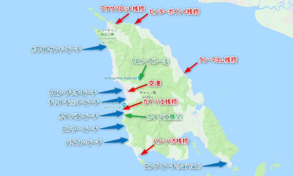 チャーン島ガイドマップ